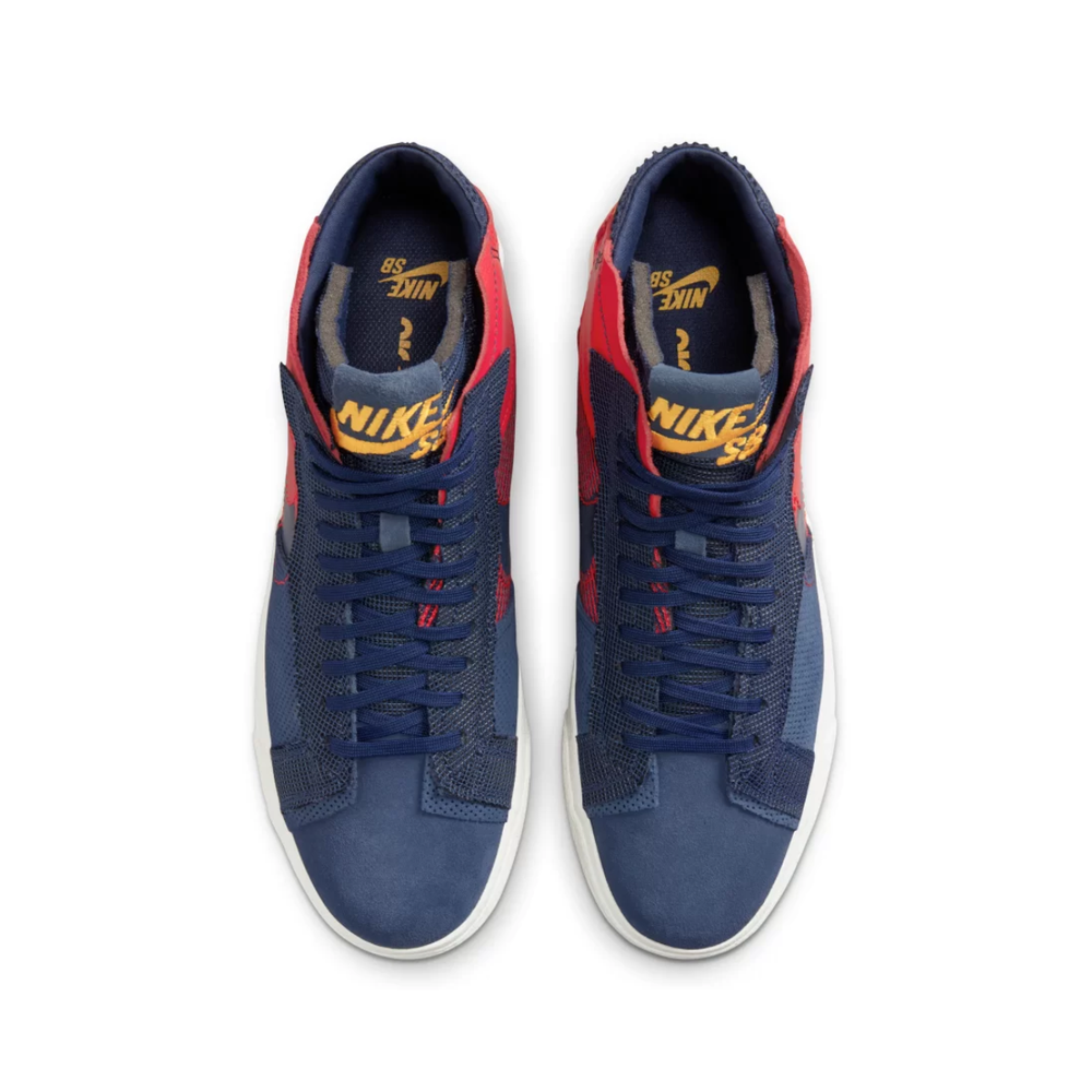 Tênis Nike SB Blazer Mid Premium Azul/Vermelho