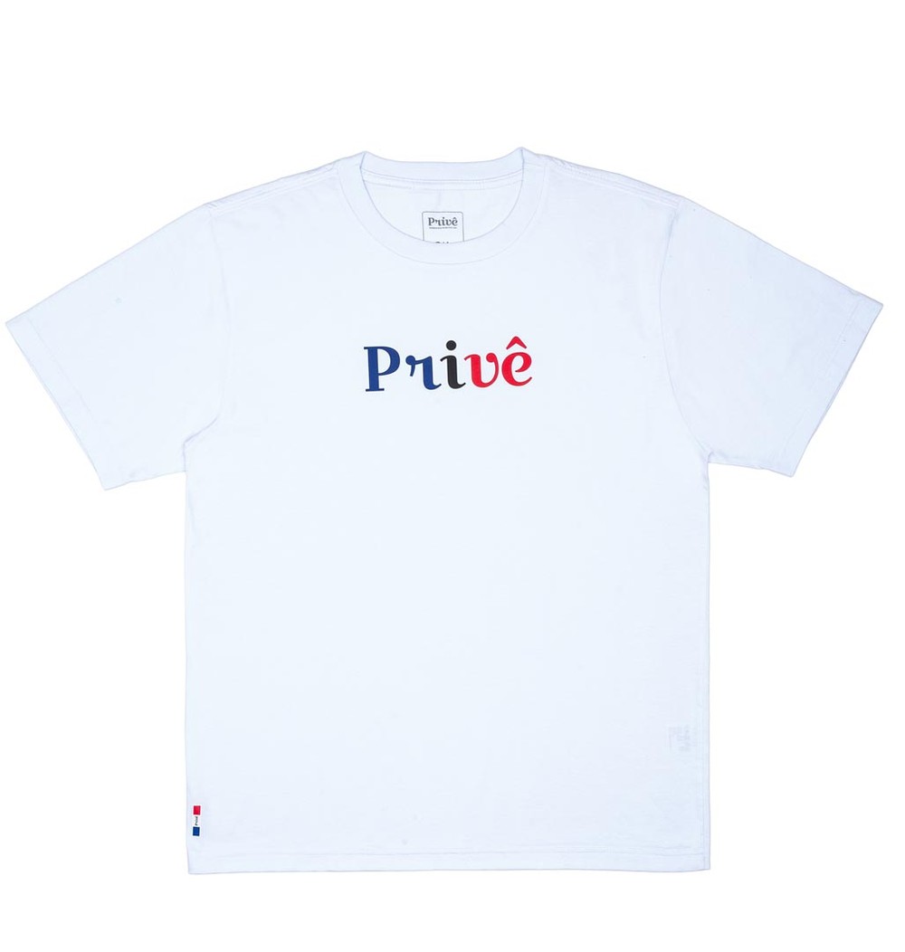 Camiseta Privê France Vibe Branca