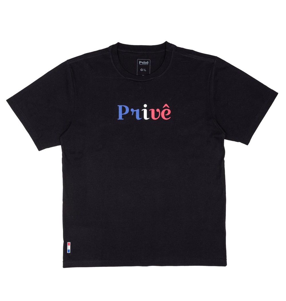 Camiseta Privê France Vibe Preta 