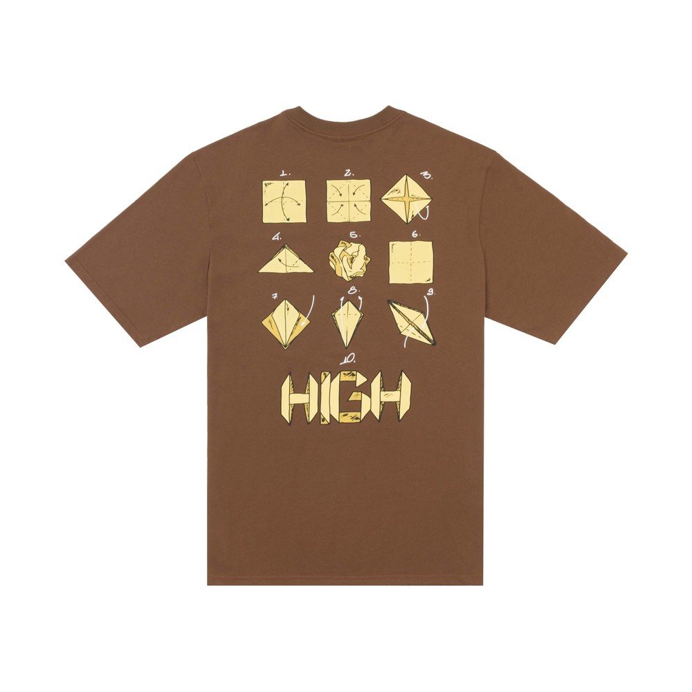 Camiseta High Origami Marrom