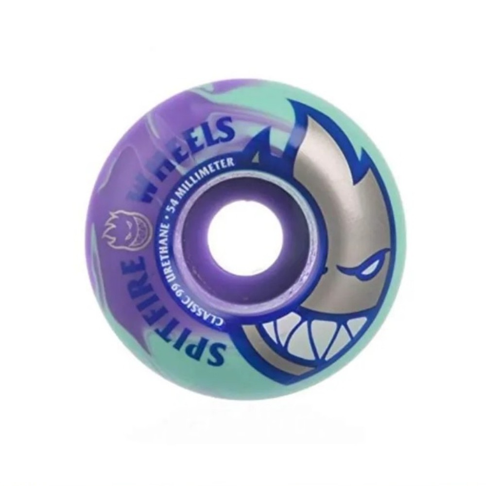 Roda Spitfire Swirl BigHead 52MM/99D - Verde/Roxo