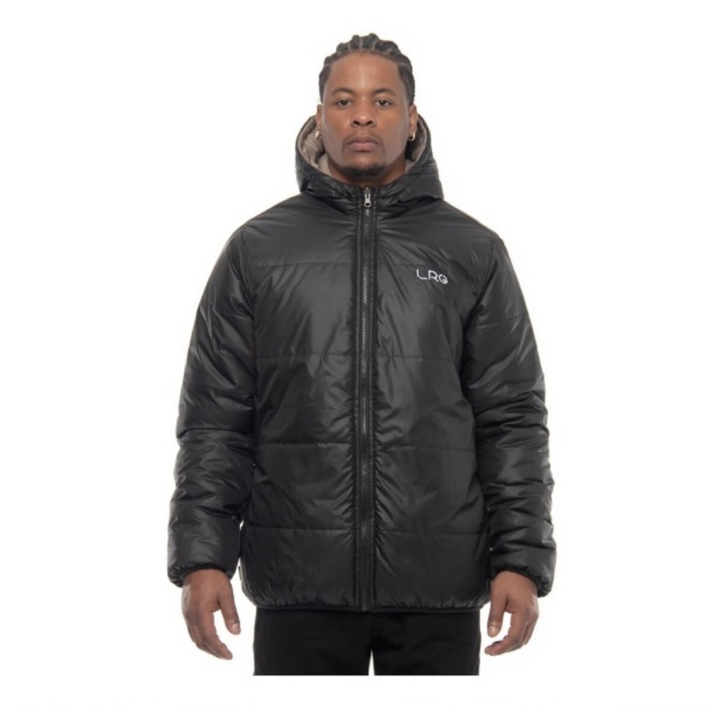 Jaqueta LRG Puffer Preto/Caqui