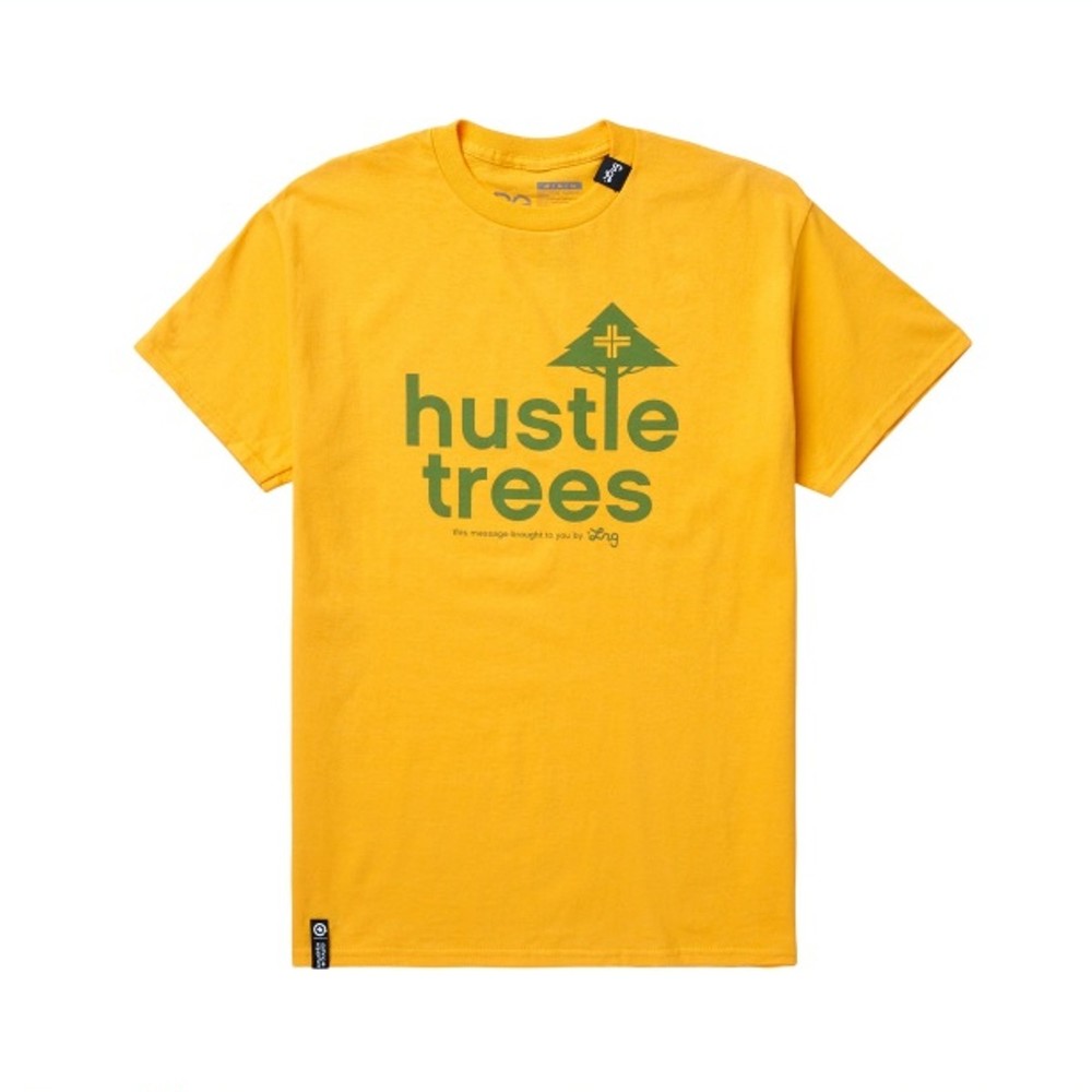 Camiseta LRG Hustle Trees Mostarda