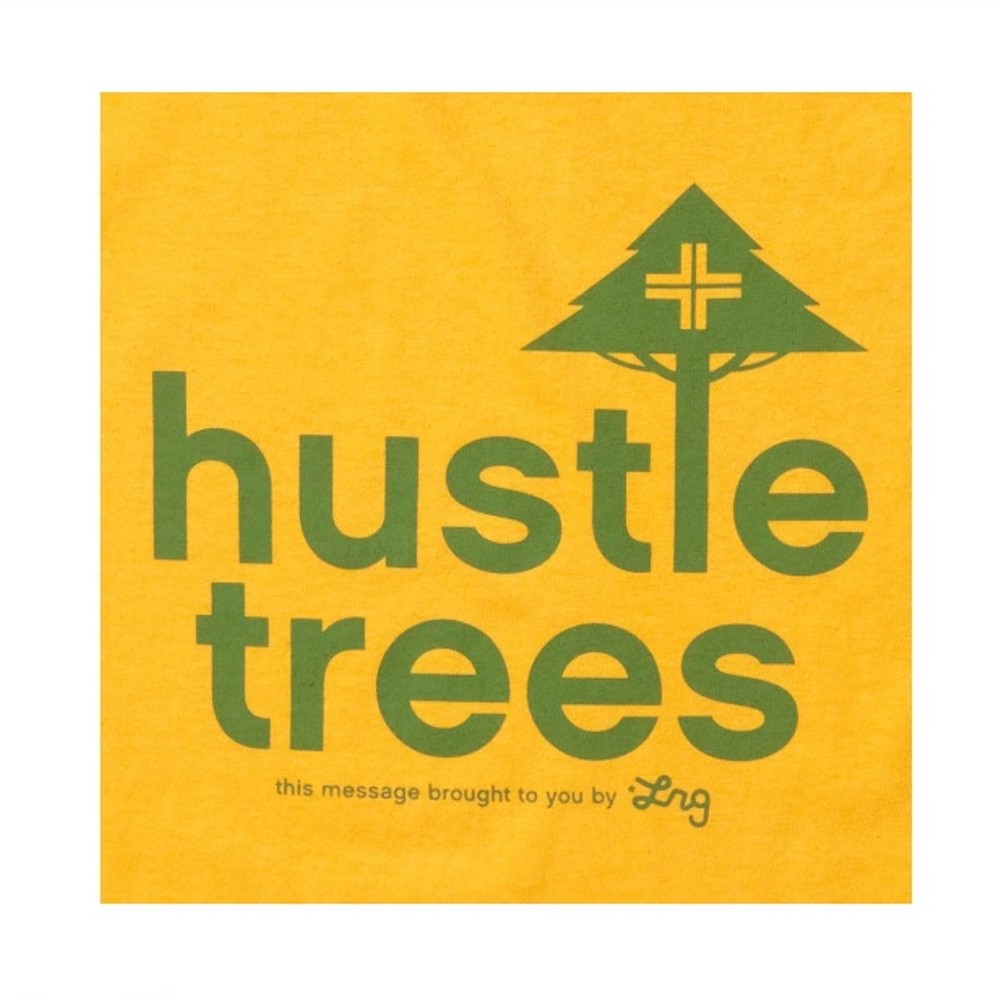 Camiseta LRG Hustle Trees Mostarda