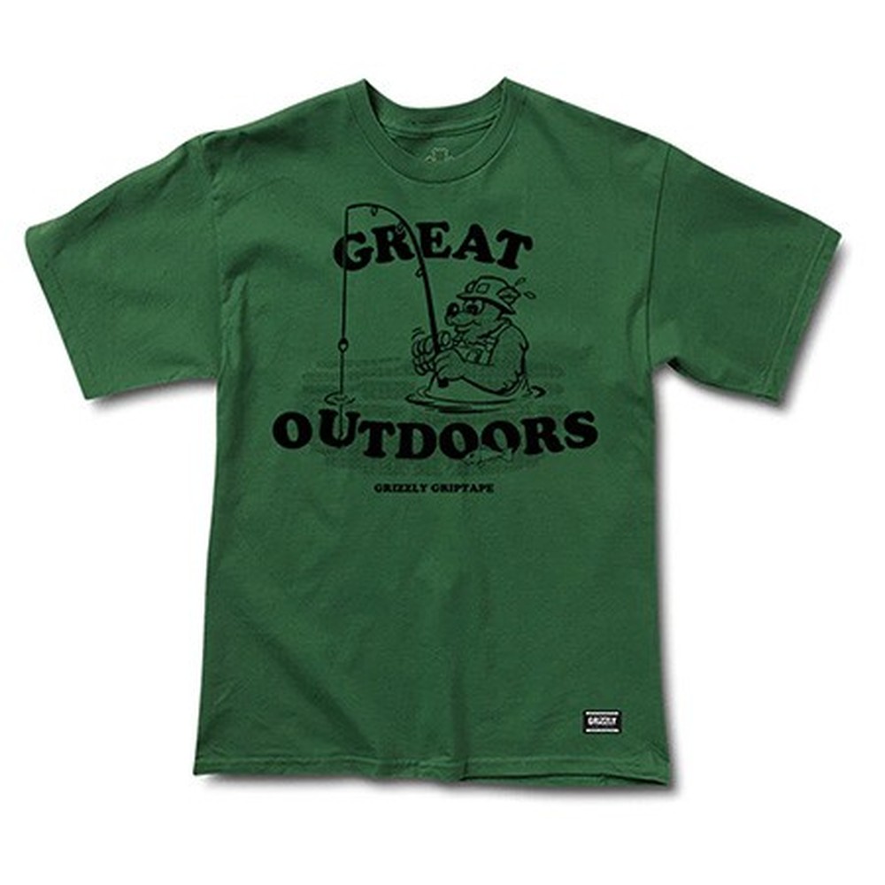 Camiseta Grizzly Catch Of The Day Verde 