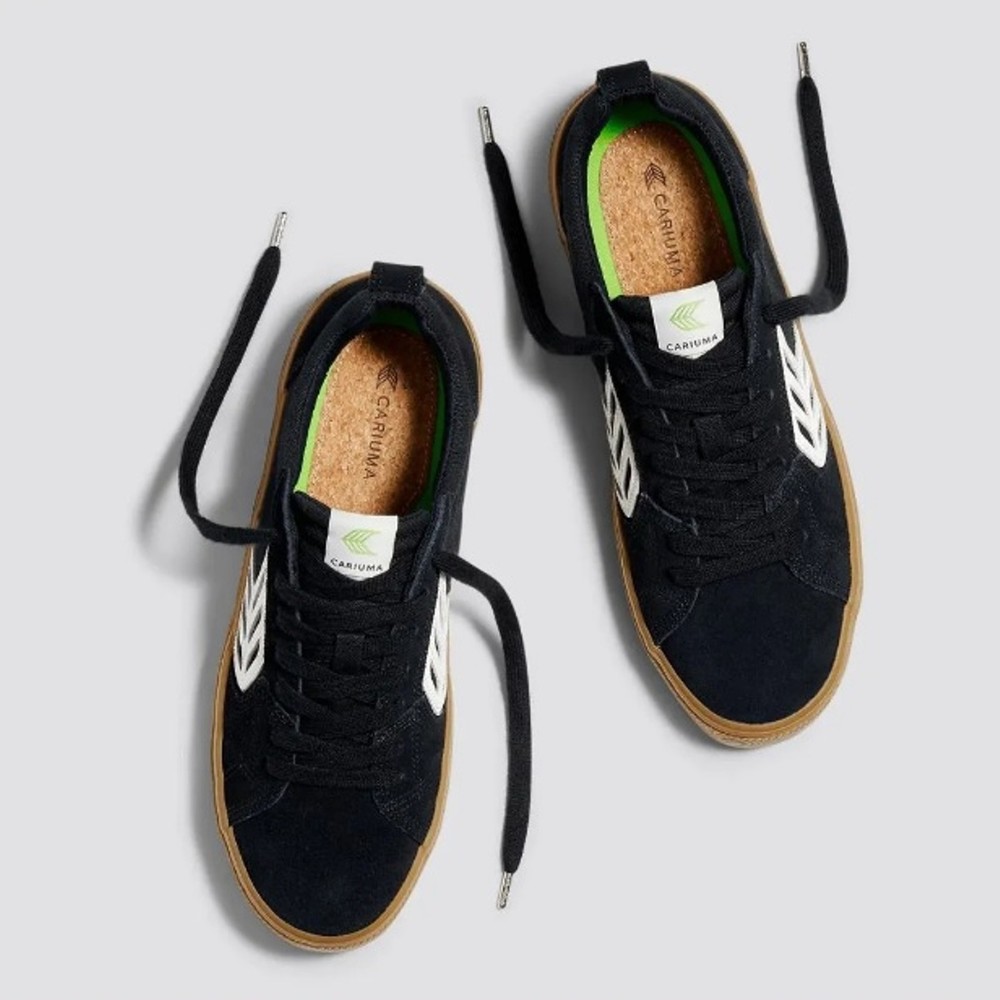 Tênis Cariuma Catiba Pro Low All Black Gum Ivory