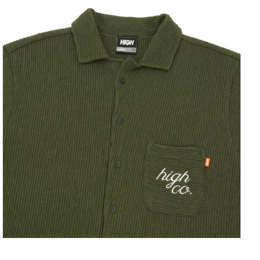 Camisa High Botão Cuban Night Green