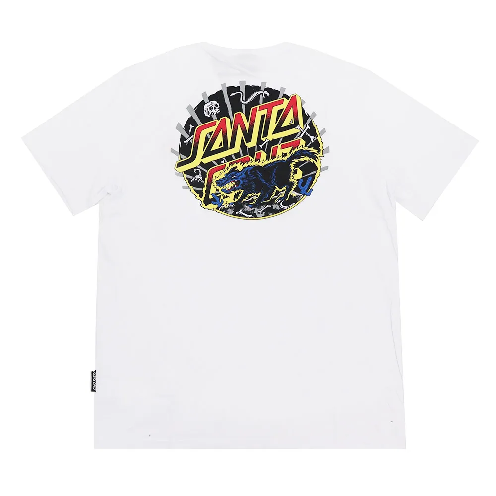 Camiseta Santa Cruz Kendall Wolf Dot Branco