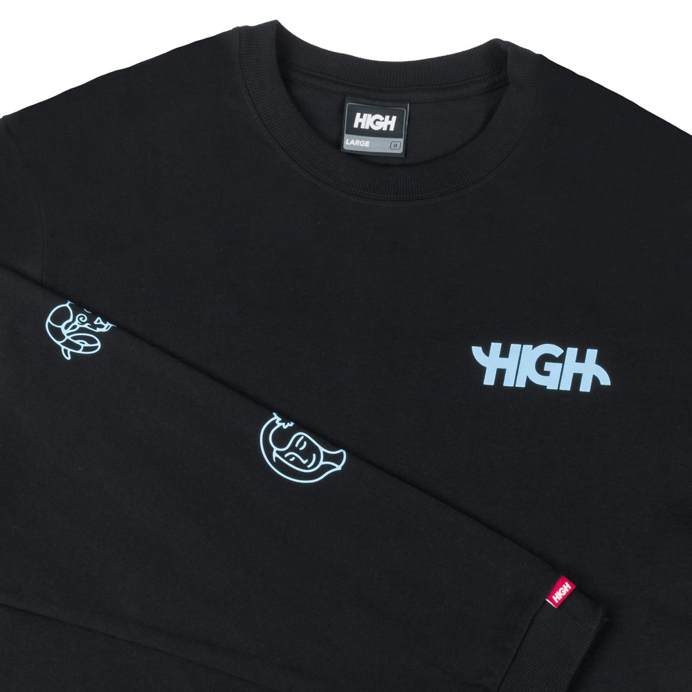 Camiseta High Manga Longa Zodiac Preto