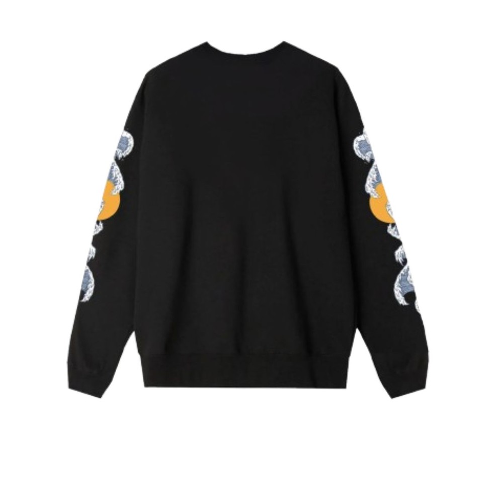 Moletom Huf  Rugue Waves Crewneck Fleece