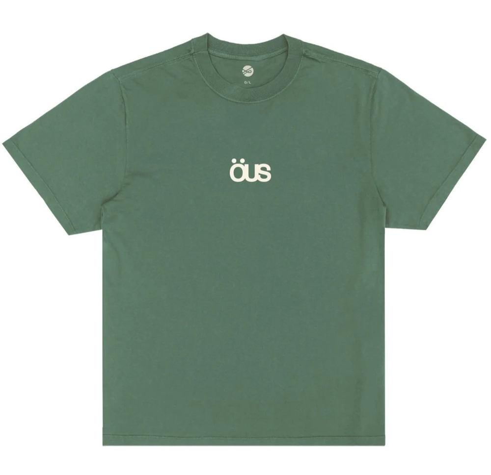 Camiseta Ous Semi Logo Verde