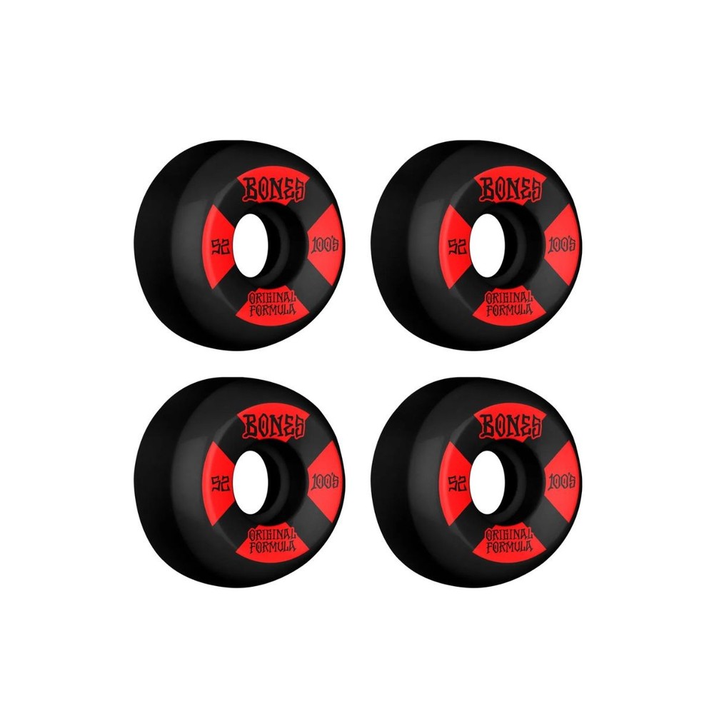 Roda Bones 52MM OG Formula V5 Black Red 