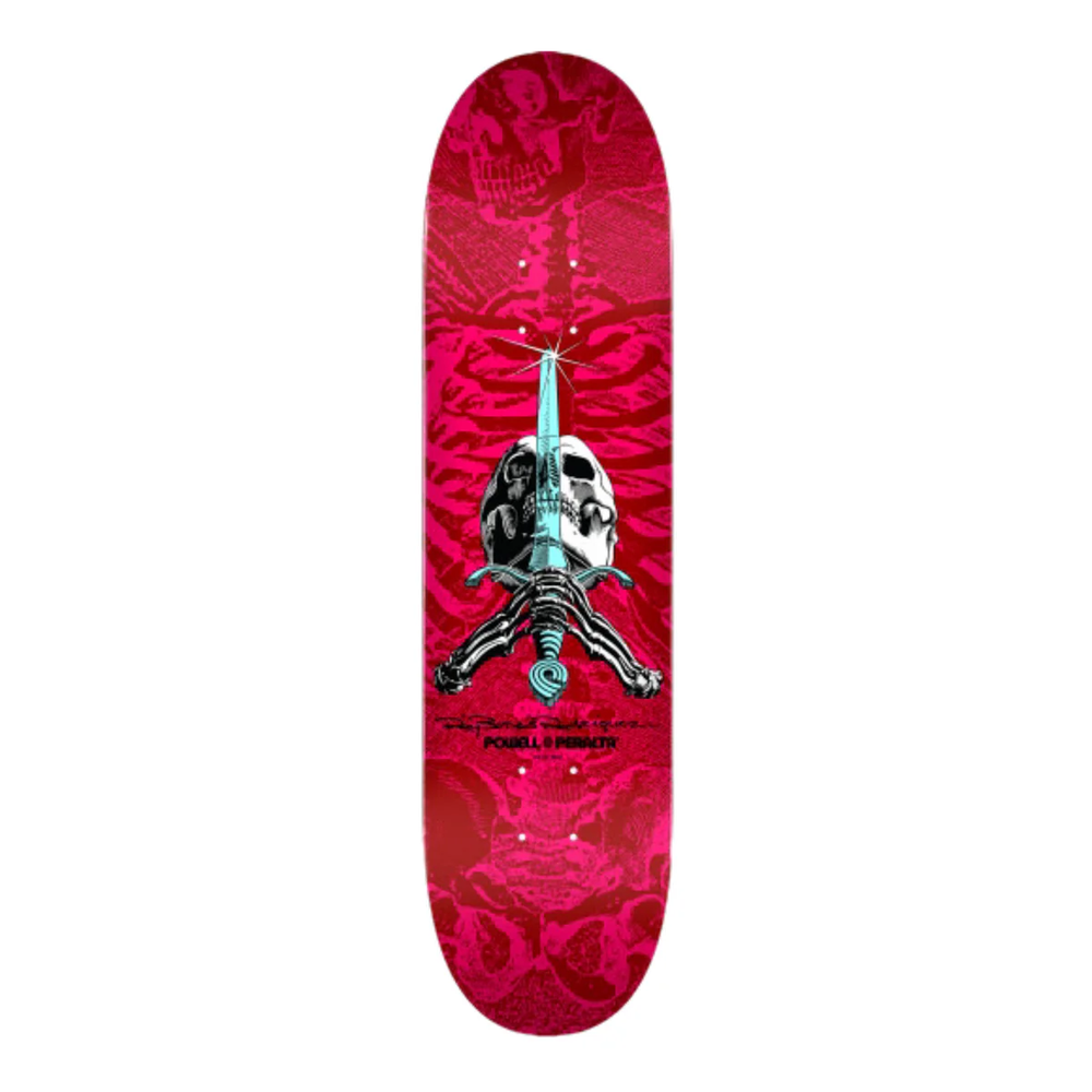 Shape Powell Peralta Skull and Sword Pink Red 8.5