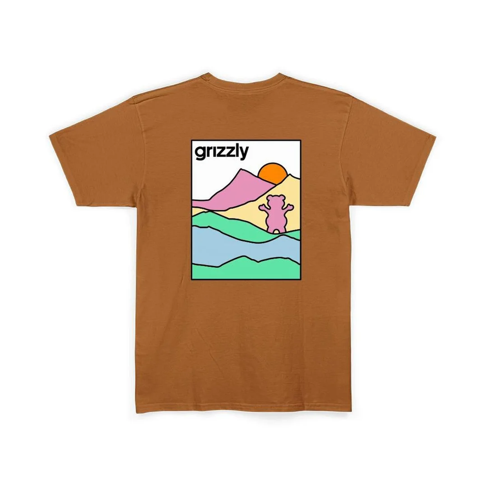 Camiseta Grizzly Acid Hike Mostarda