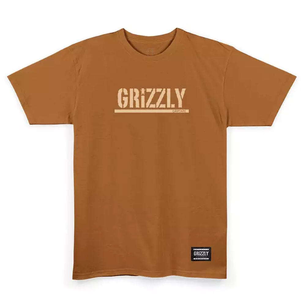 Camiseta Grizzly OG Stamp Mostarda