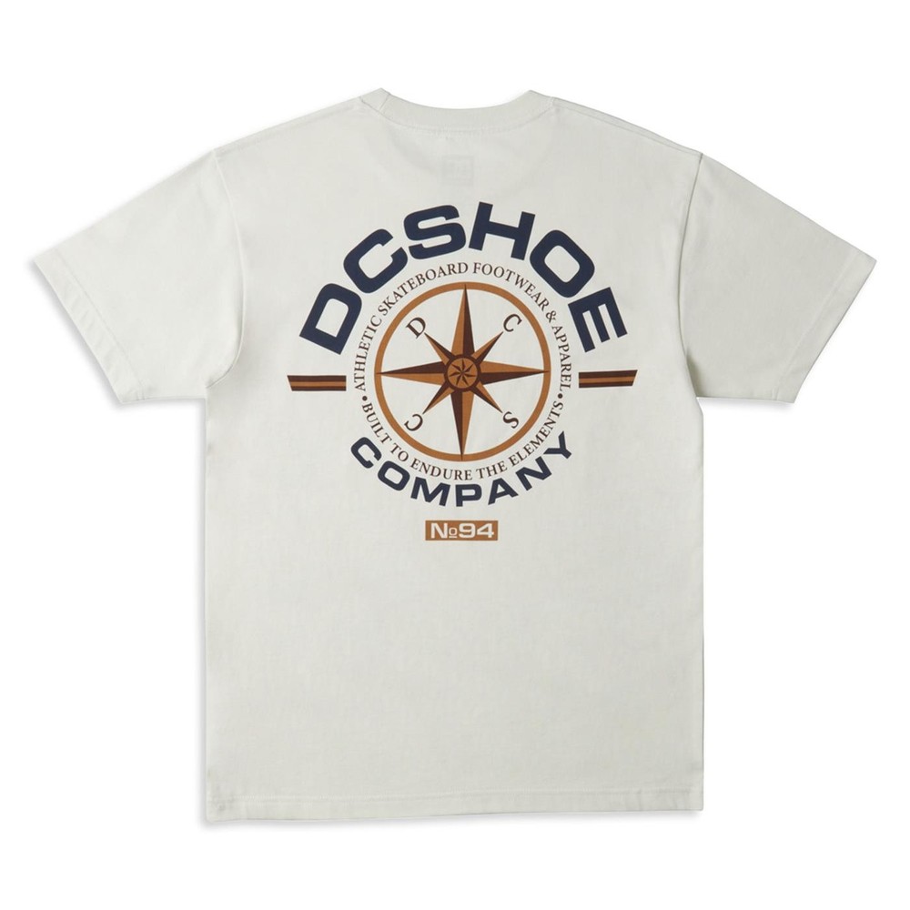 Camiseta DC Shoes Worker Compass Branco