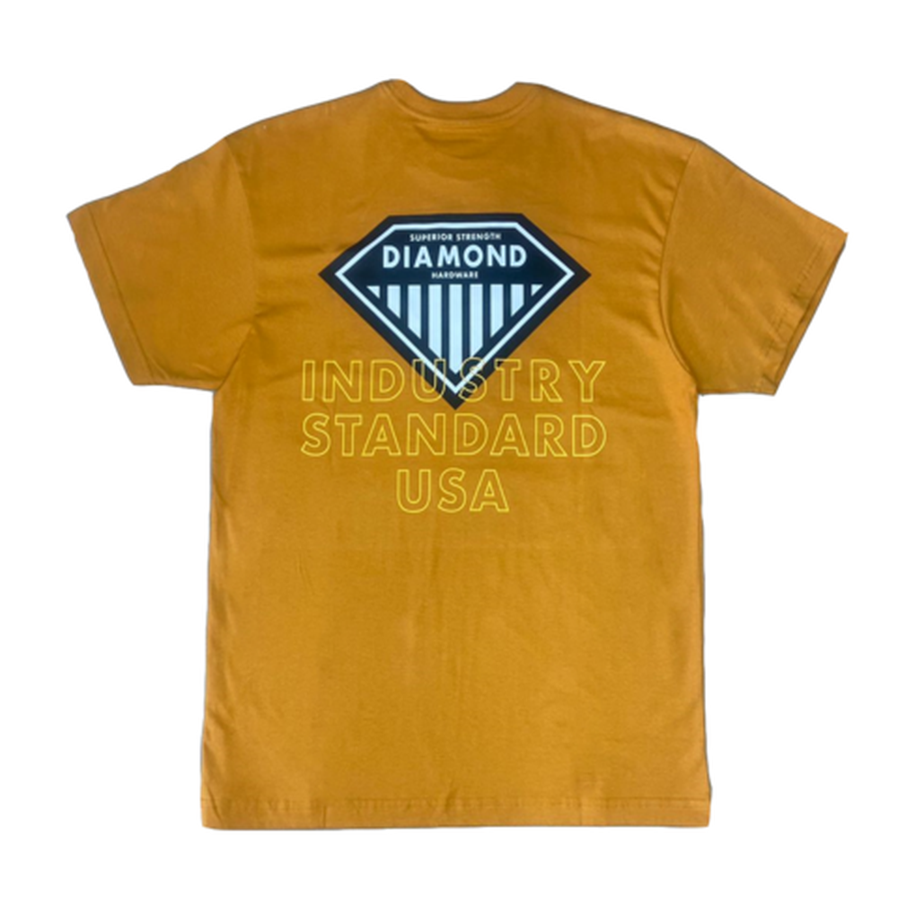 Camiseta Diamond Industry Standard Mostarda