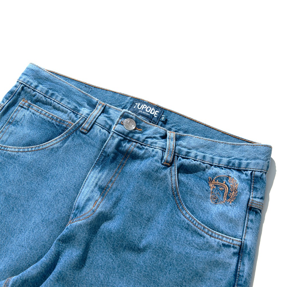 Calça Tupode Jeans 678 Washed Azul