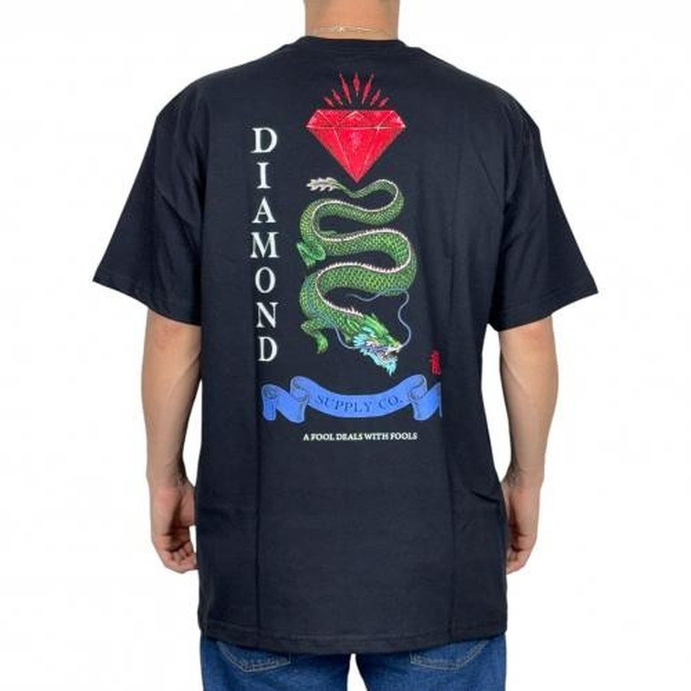 Camiseta Diamond Dragon Preta