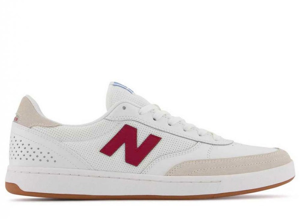 Tênis New Balance Numeric 440 V1 Branco/Vermelho