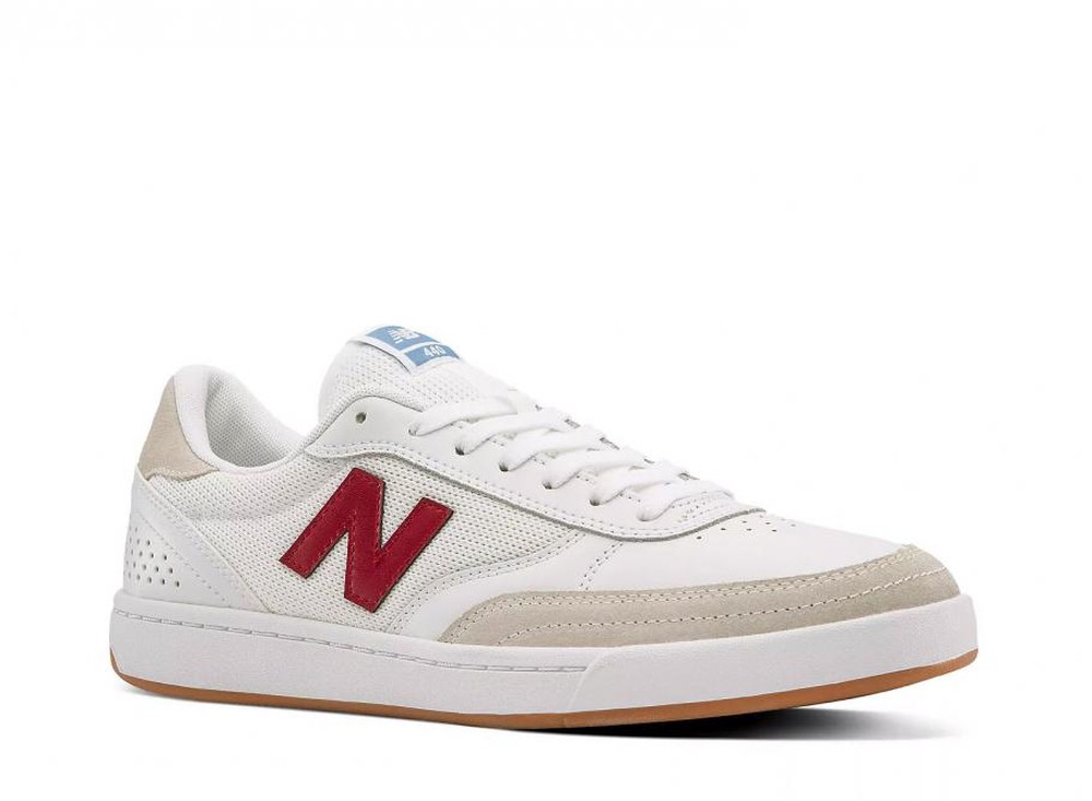 Tênis New Balance Numeric 440 V1 Branco/Vermelho