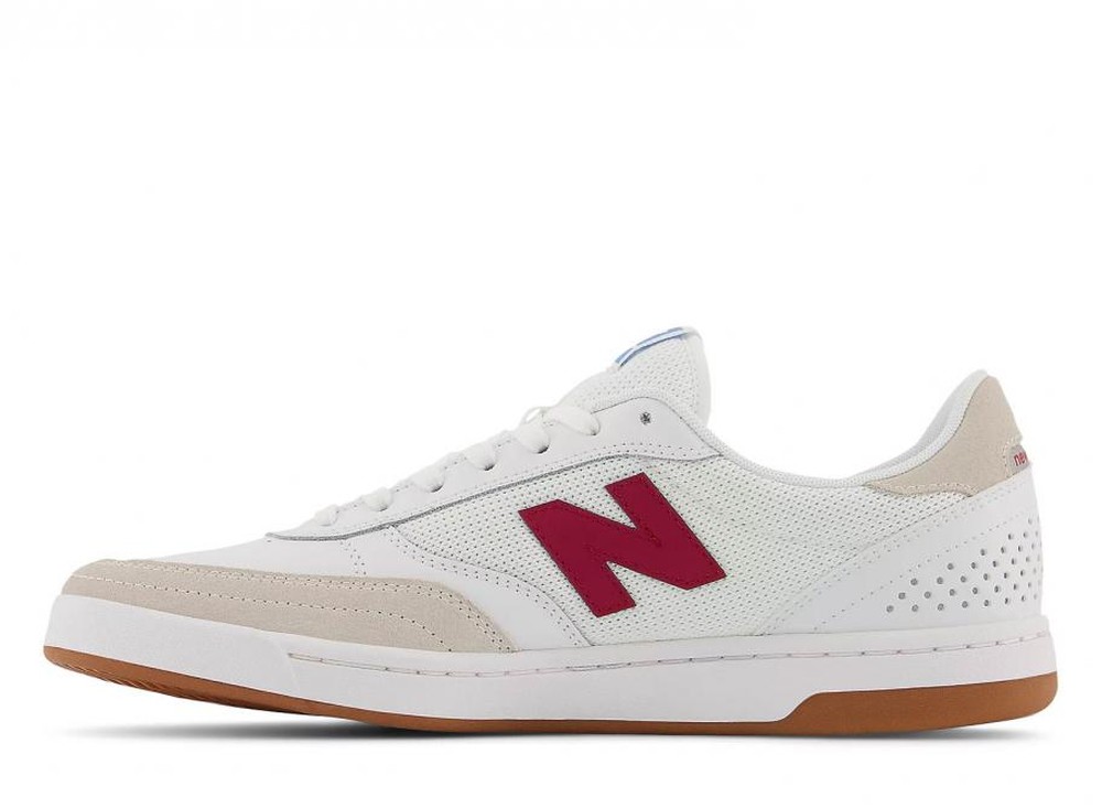 Tênis New Balance Numeric 440 V1 Branco/Vermelho