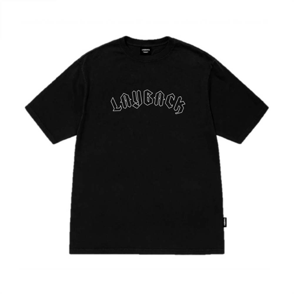 Camiseta Layback Logo Vazado Preto