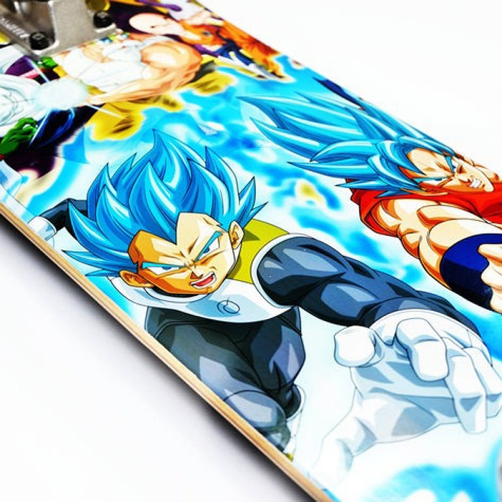 Skate Montado Primitive x Dragon Ball Z Resurrection Multicolorido 7,75