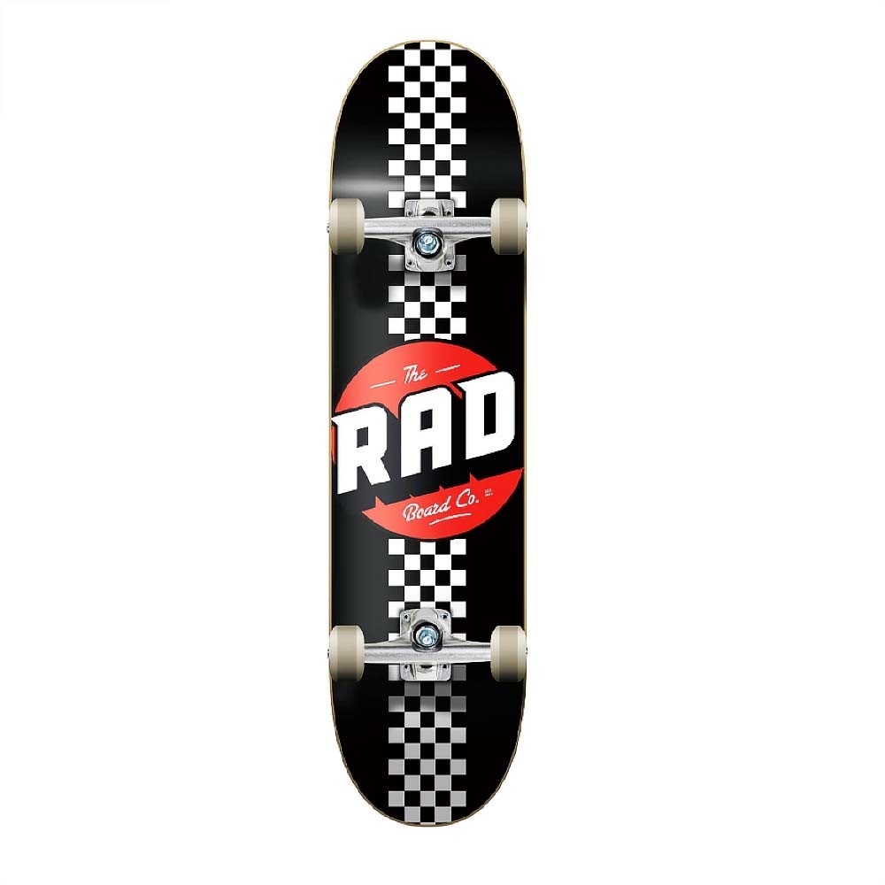 Skate Montado Rad Linha Logo Preto/Branco