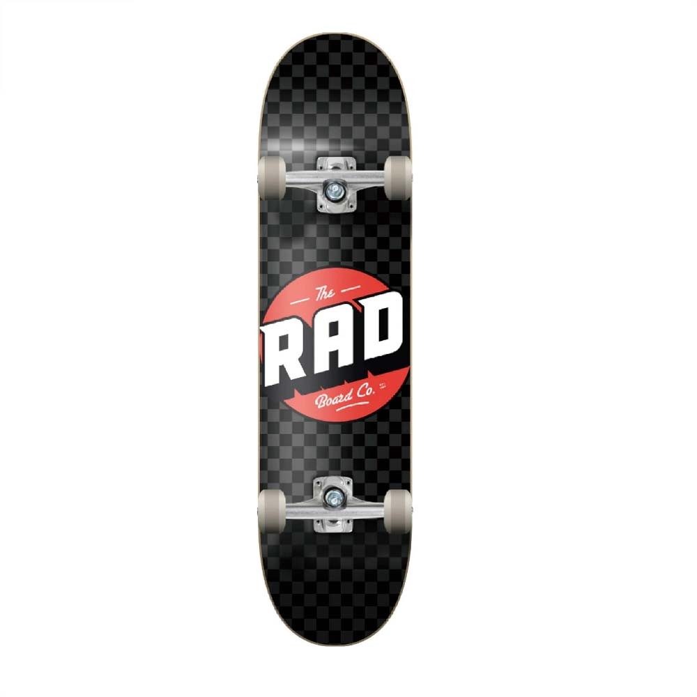 Skate Montado Rad Logo Preto/Preto