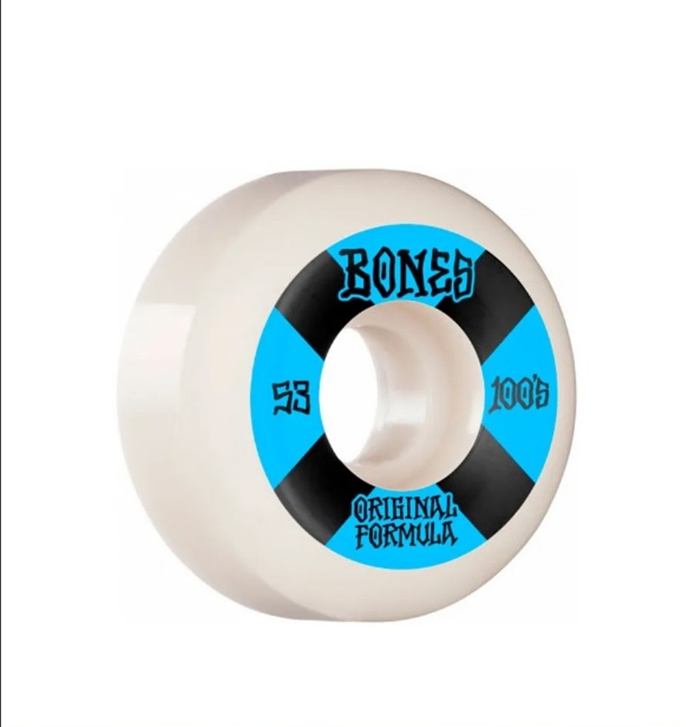 Roda Bones 53MM OG Formula V5 White Blue 