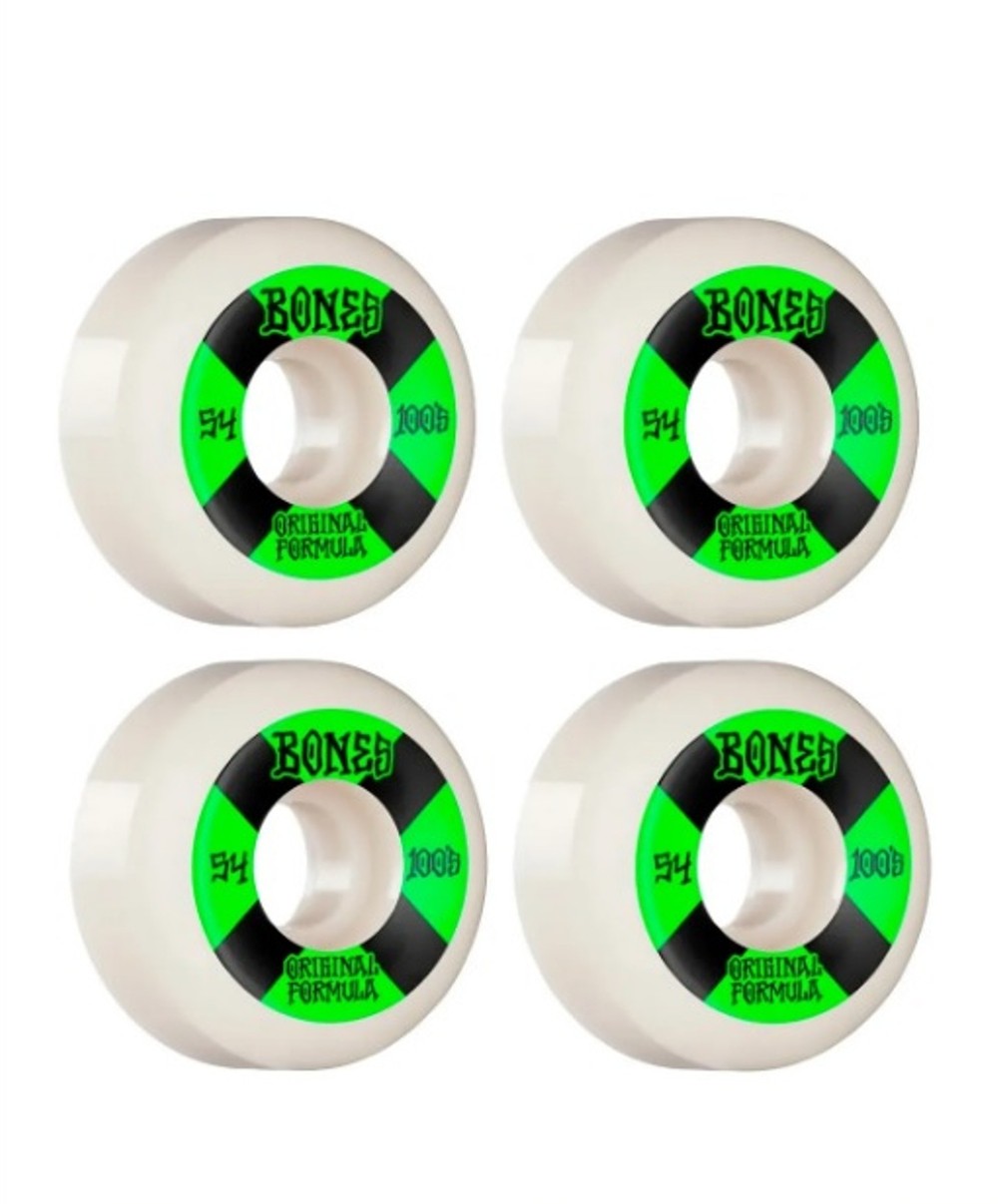 Roda Bones 54MM OG Formula V5 White Green 