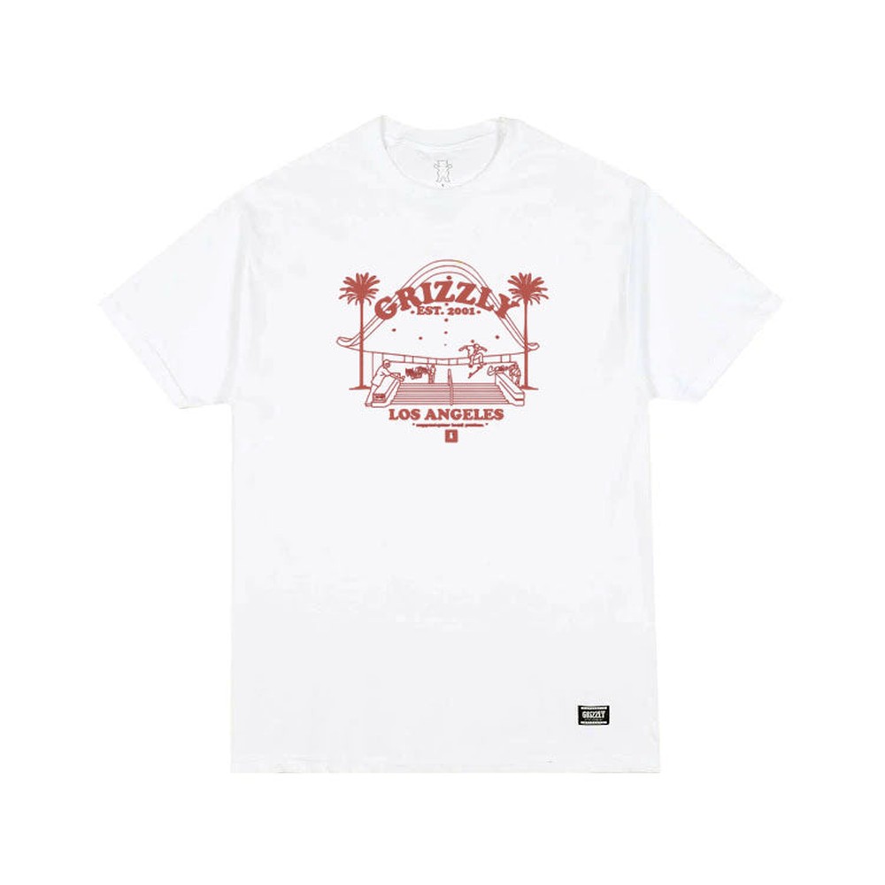 Camiseta Grizzly Local Pusher Branco