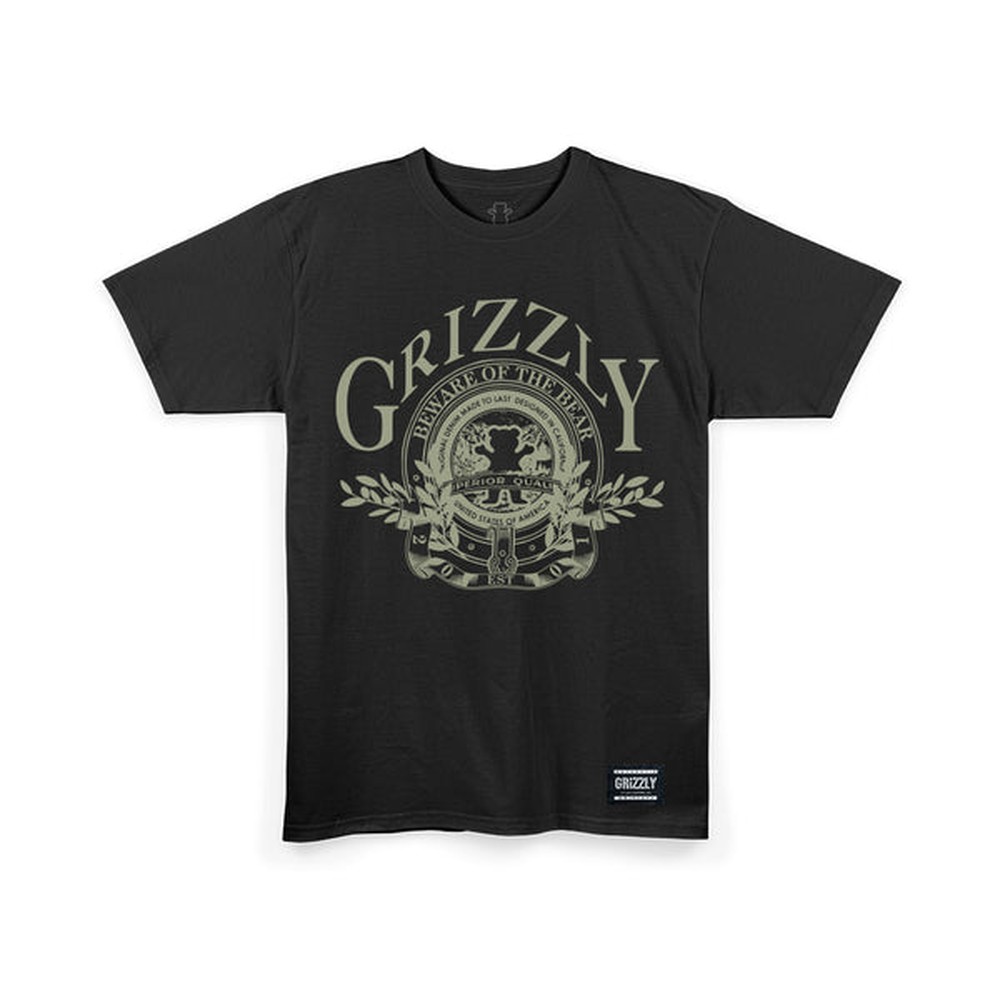 Camiseta Grizzly Family Tree Preto