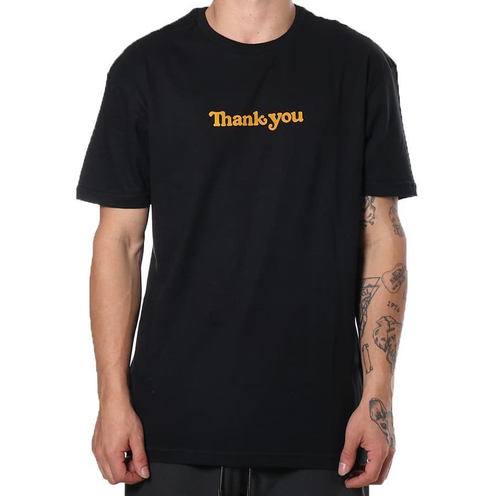 Camiseta Thank You Center Logo Preto