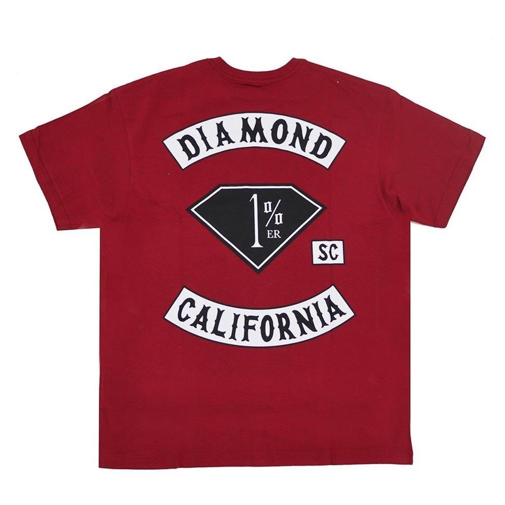 Camiseta Diamond One Percenter Marsala