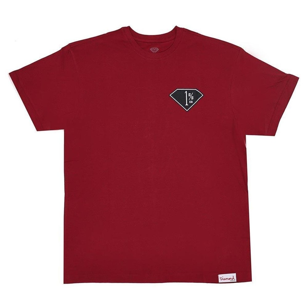 Camiseta Diamond One Percenter Marsala