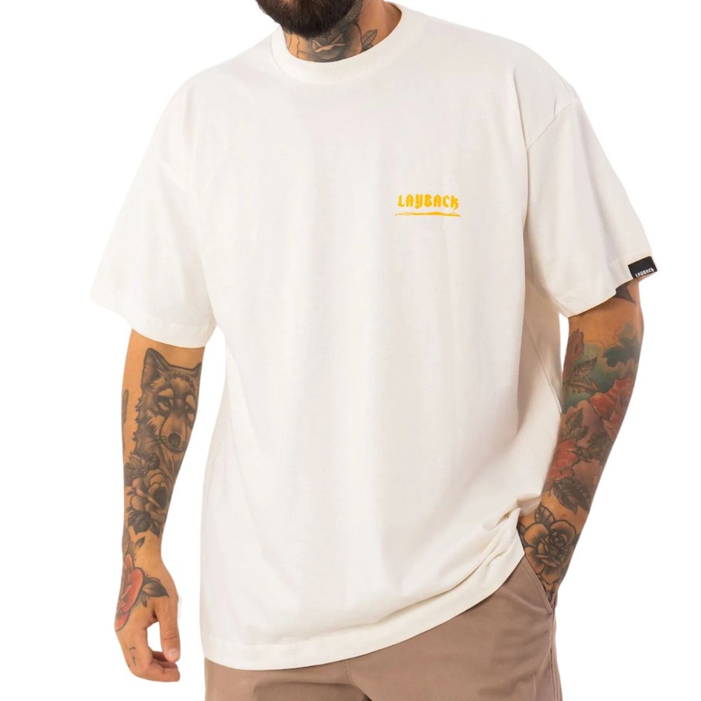 Camiseta Layback Gnarlon Bege