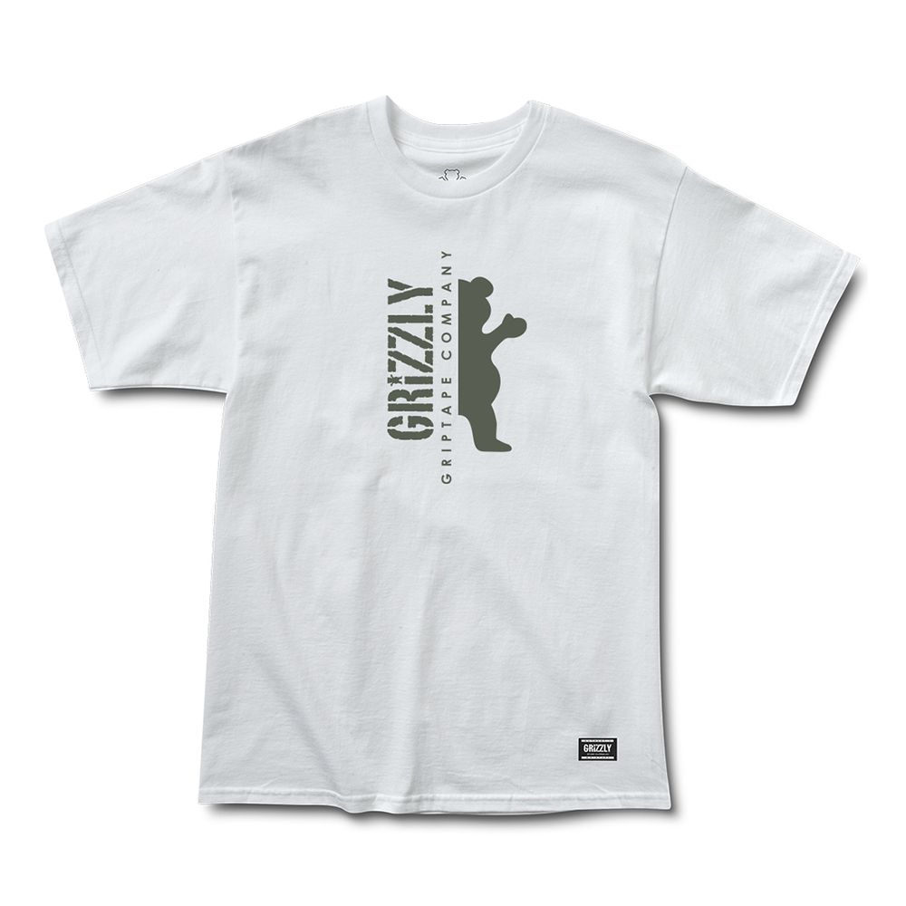 Camiseta Grizzly Down The Middle Branco