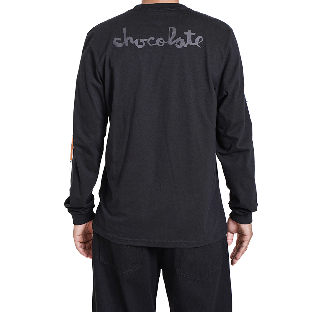 Camiseta Chocolate Manga Longa Loteria 30 Preto