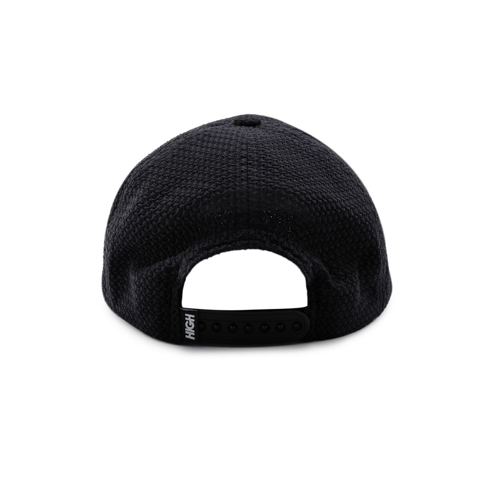 Boné High 6 Panel Waffle Black