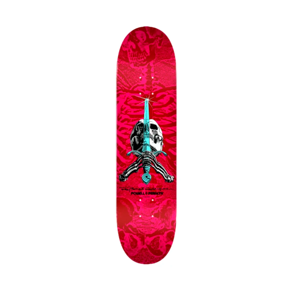 Shape Powell Peralta Skull and Sword Pink Red 8.5