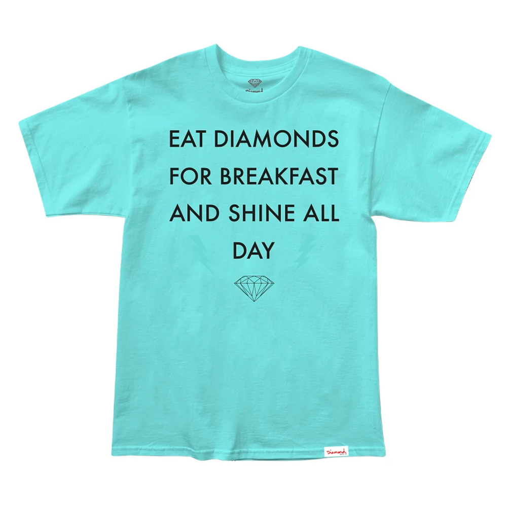 Camiseta Diamond Breakfast Turquesa