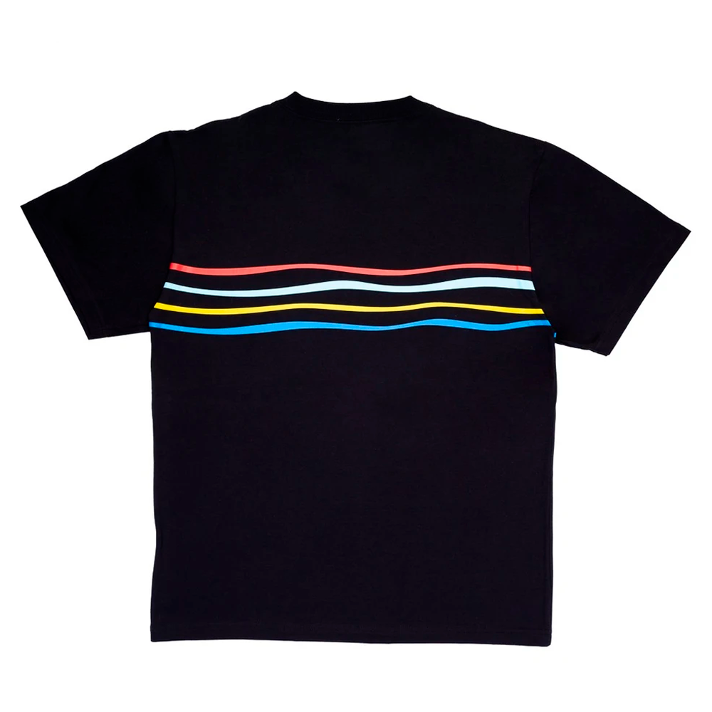 Camiseta Privê Listras Preto