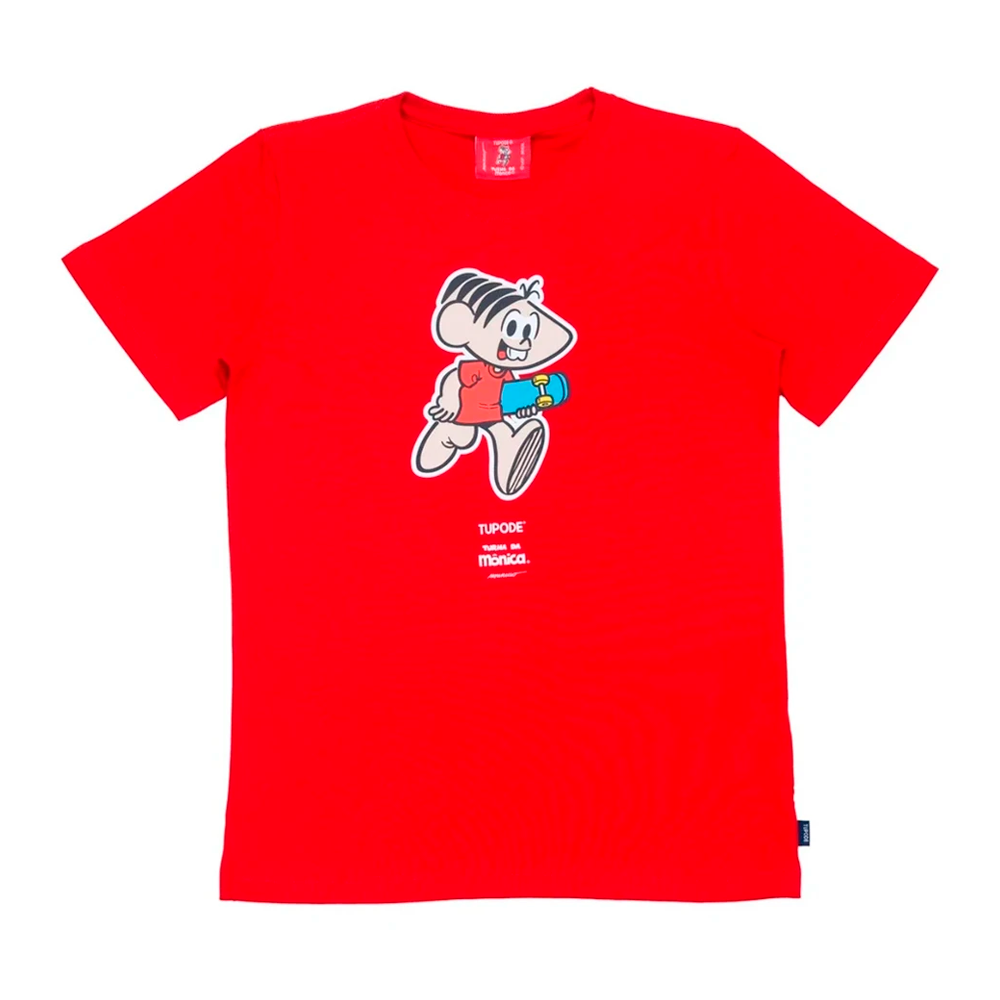 Camiseta Tupode Monica SanSK8 Old Vermelho Juvenil
