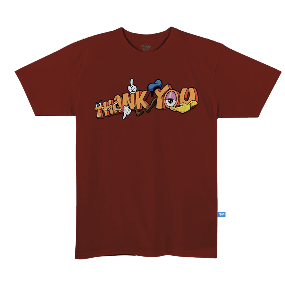 Camiseta Thank You Tooned Biking Red