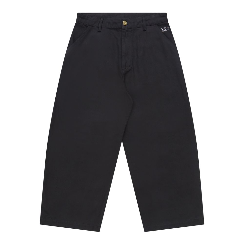 Calça Class Twill Wide Dotted Pipa Black