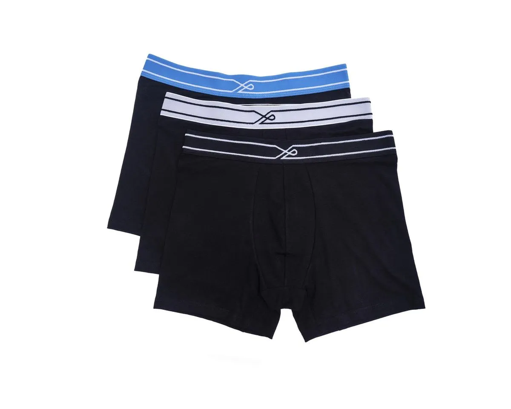 Cueca Ous Kit c/ 3 Boxer Preto