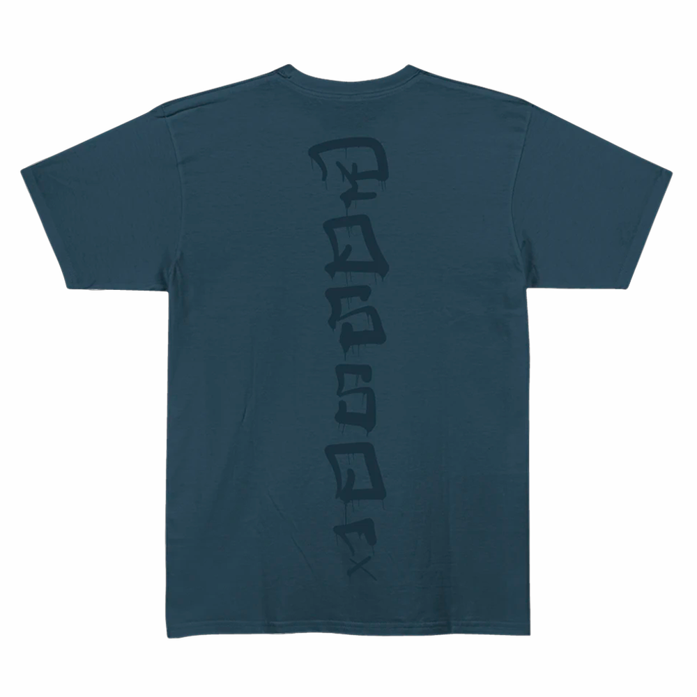 Camiseta Posso Tag Vertical Azul Lavado