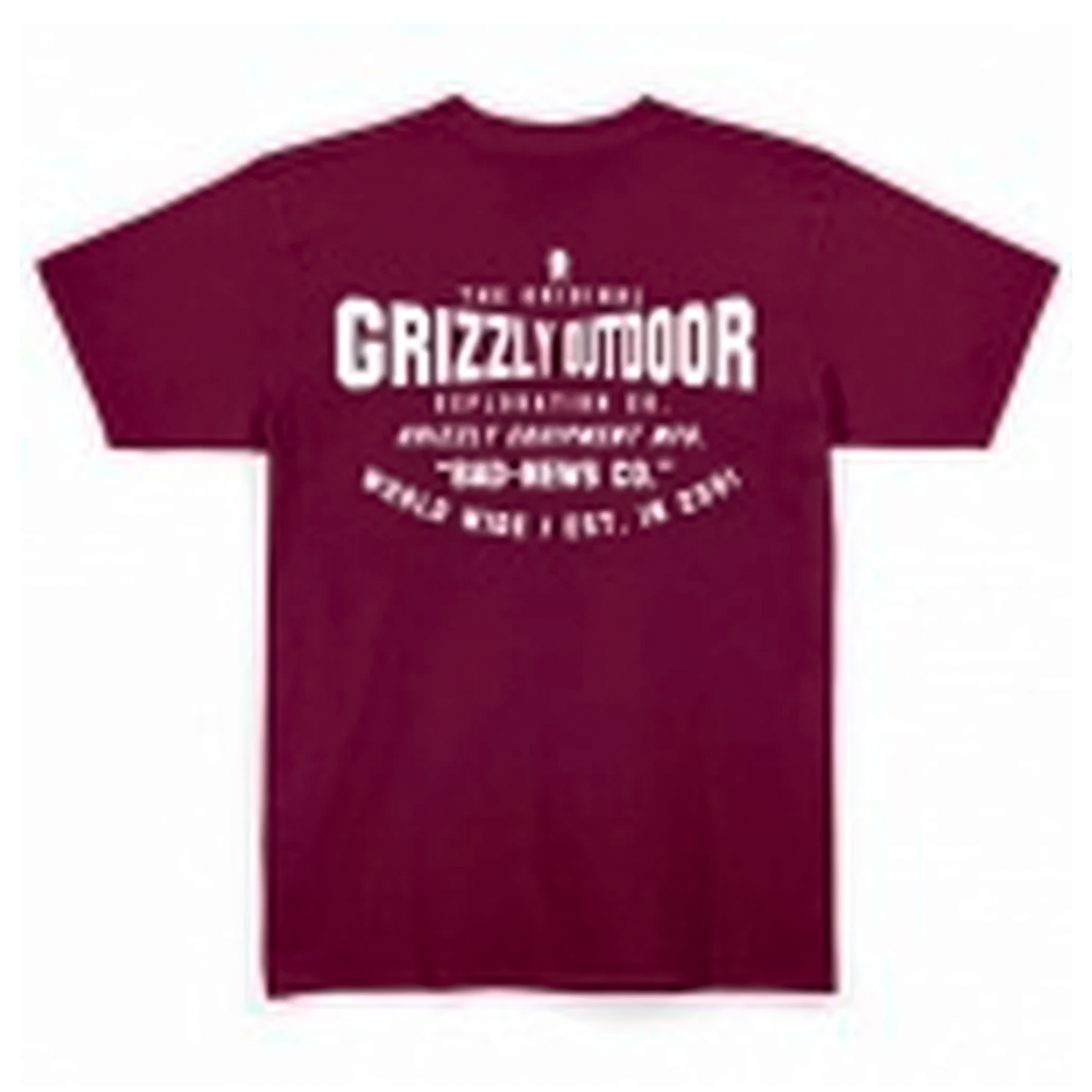 Camiseta Grizzly Heavy Machinery Vinho